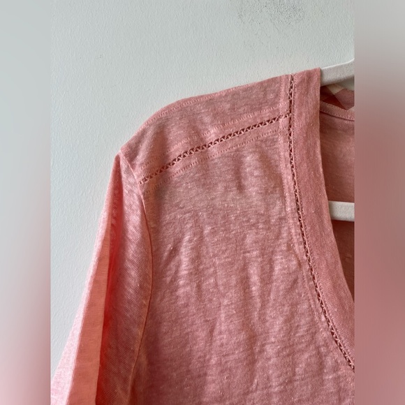 Burberry Brit Linen Knit V-Neck Tee - Picture 9 of 15